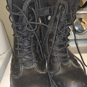 Black Tactical Combat Boots Womens Size 8.5